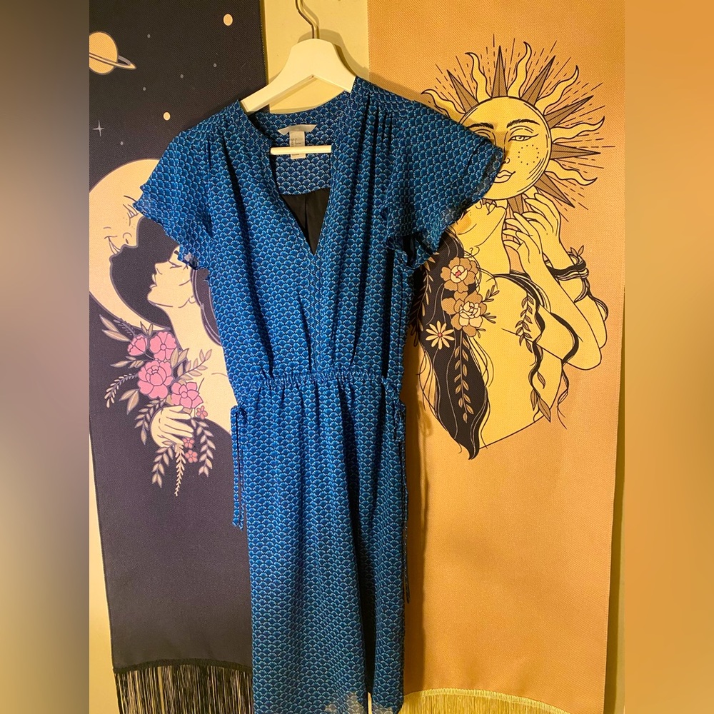 H&M blue dress size 2